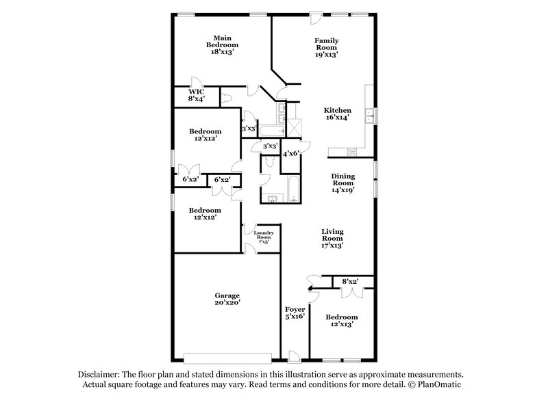 2,695/Mo, 8617 Swan Park Dr Denton, TX 76210 Floor Plan View