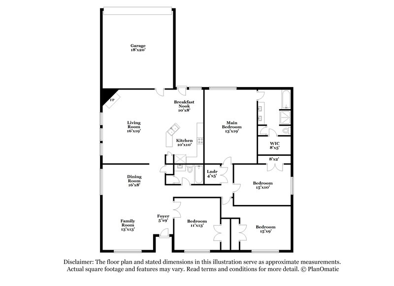 2,780/Mo, 612 Grove Mnr Cedar Hill, TX 75104 Floor Plan View