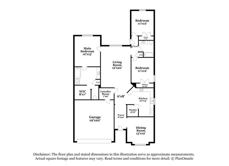 2,300/Mo, 1400 Conley Ln Crowley, TX 76036 Floor Plan View