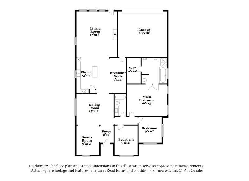 3,760/Mo, 4218 Baccarat Dr Garland, TX 75043 Floor Plan View