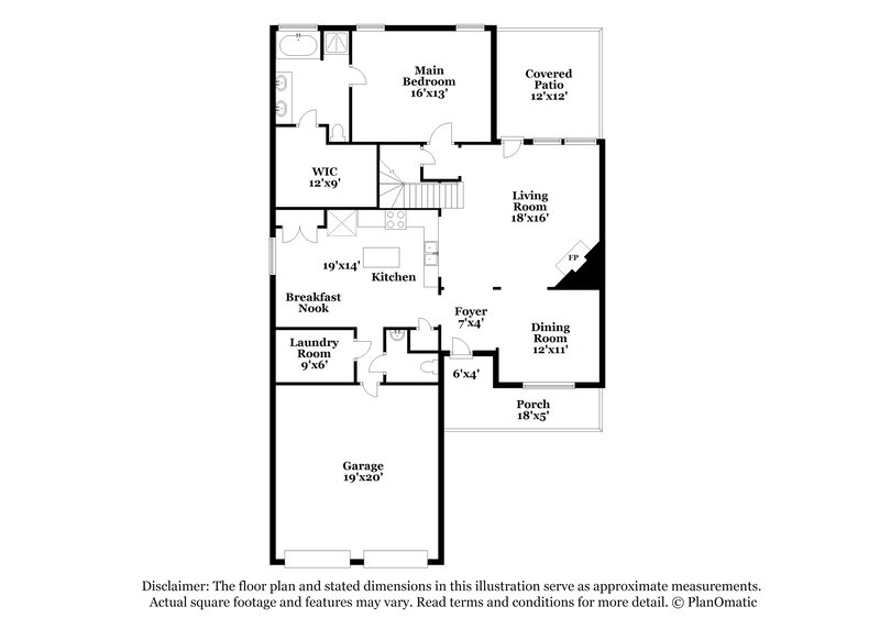 2,460/Mo, 15408 Yarberry Dr Roanoke, TX 76262 Floor Plan View