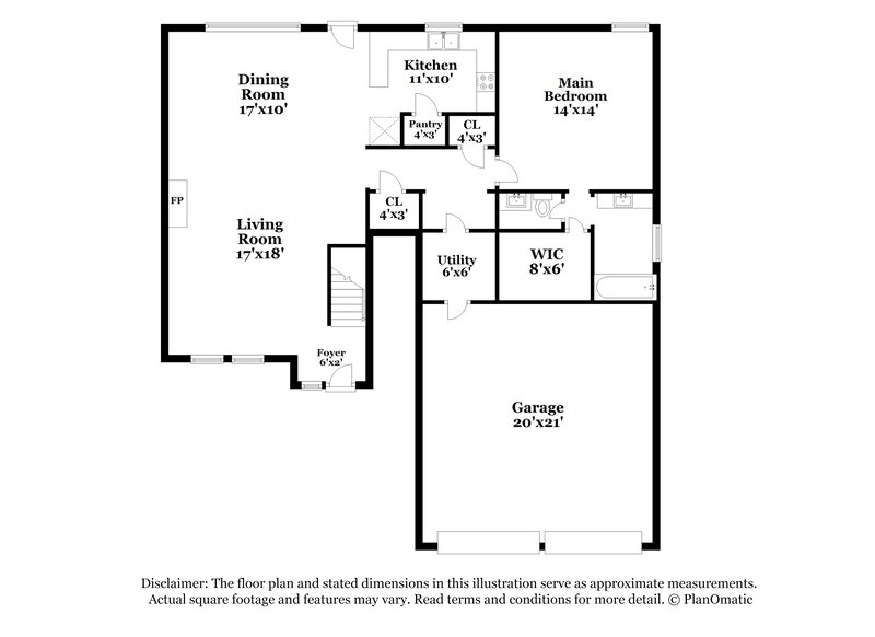 2,165/Mo, 6321 Longmont Trl Fort Worth, TX 76179 Floor Plan View