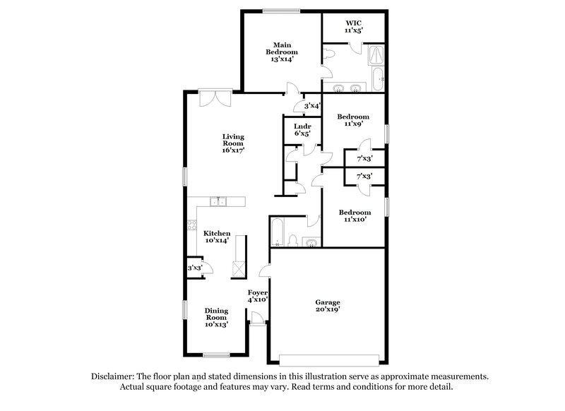 2,085/Mo, 6244 White Jade Dr Fort Worth, TX 76179 Floor Plan View