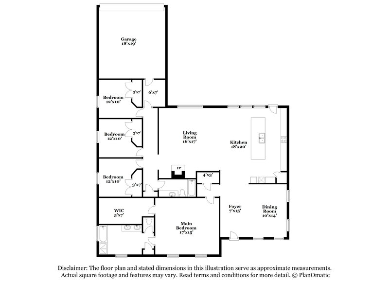 2,515/Mo, 1020 Callalily Dr Desoto, TX 75115 Floor Plan View