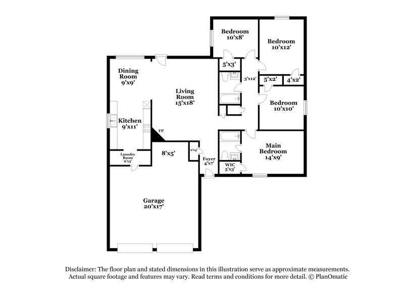 1,955/Mo, 1225 N Knowles Dr Saginaw, TX 76179 Floor Plan View