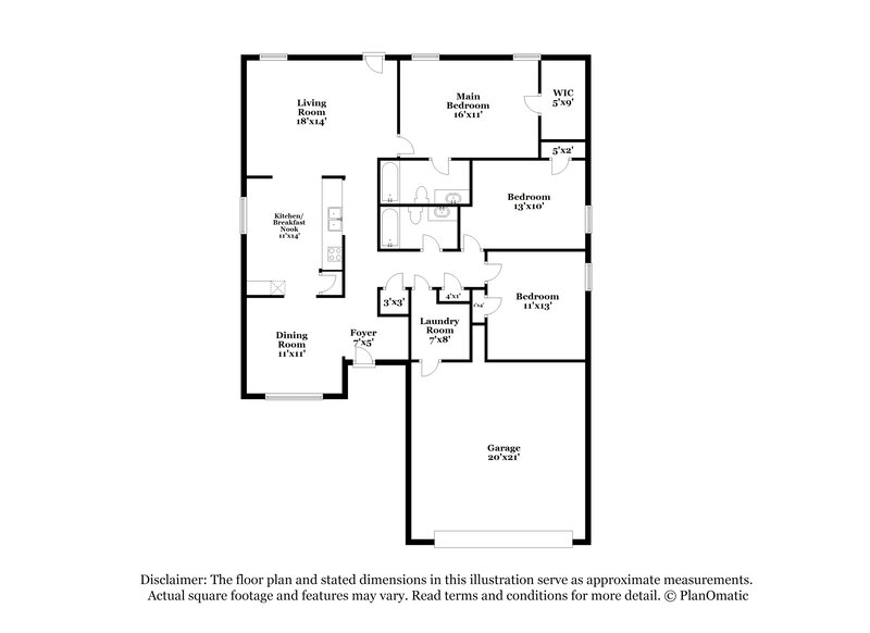2,145/Mo, 6836 Bluff View Dr Watauga, TX 76137 Floor Plan View