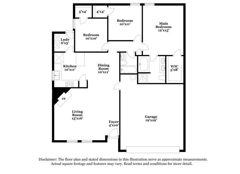 2,060/Mo, 14101 Black Gold Trl Haslet, TX 76052 Floor Plan View