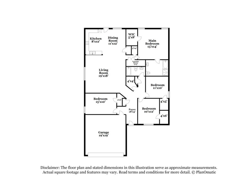1,930/Mo, 1304 Barrel Run Haslet, TX 76052 Floor Plan View