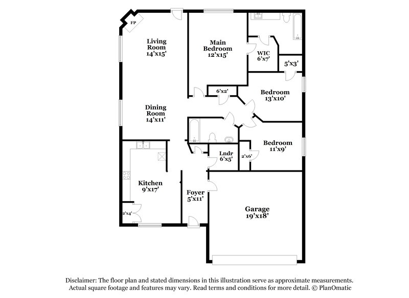 1,985/Mo, 10217 Cypress Hills Dr Fort Worth, TX 76108 Floor Plan View