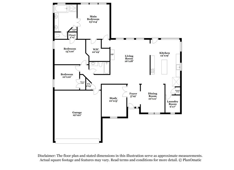 2,500/Mo, 1933 Perry Dr Mansfield, TX 76063 Floor Plan View