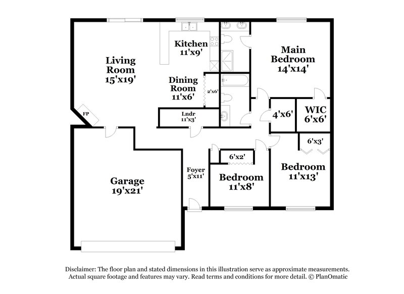 1,775/Mo, 7724 Whirlwind Dr Fort Worth, TX 76133 Floorplan View