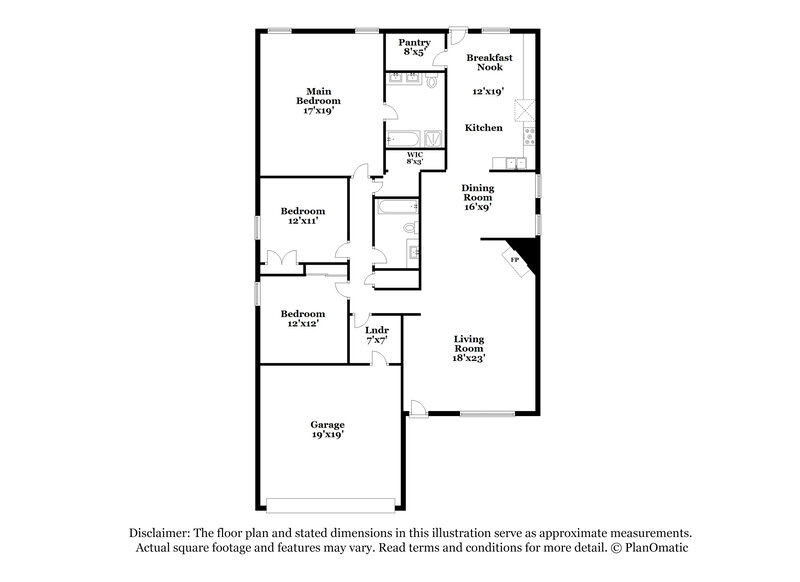 2,195/Mo, 6521 Longleaf Ln Denton, TX 76210 Floor Plan View