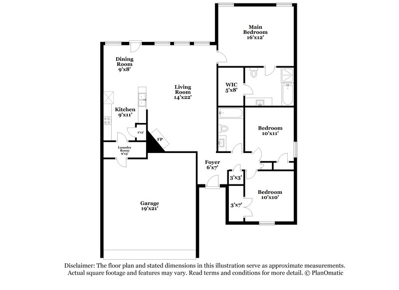 2,270/Mo, 10440 Fossil Hill Dr Fort Worth, TX 76131 Floor Plan View