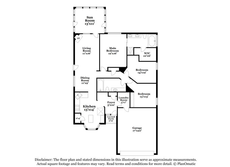 2,135/Mo, 745 Poncho Ln Fort Worth, TX 76052 Floorplan View