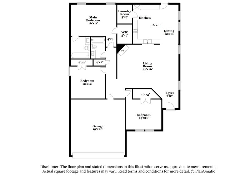 2,245/Mo, 4336 Hunters Creek Dr Fort Worth, TX 76123 Floor Plan View
