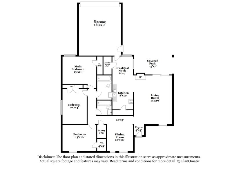 2,465/Mo, 1909 Wisteria St Denton, TX 76205 Floor Plan View