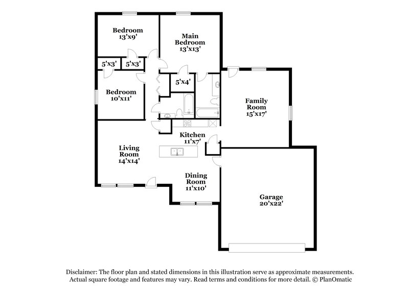 2,165/Mo, 1301 Rumfield Rd White Settlement, TX 76108 Floor Plan View