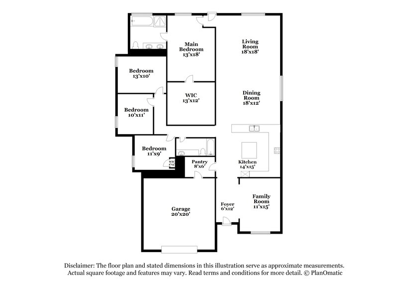 1,890/Mo, 4713 Joshua Dr Sanger, TX 76266 Floor Plan View
