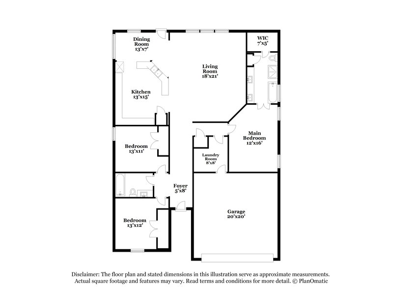 2,030/Mo, 6729 Sierra Madre Dr Fort Worth, TX 76179 Floor Plan View