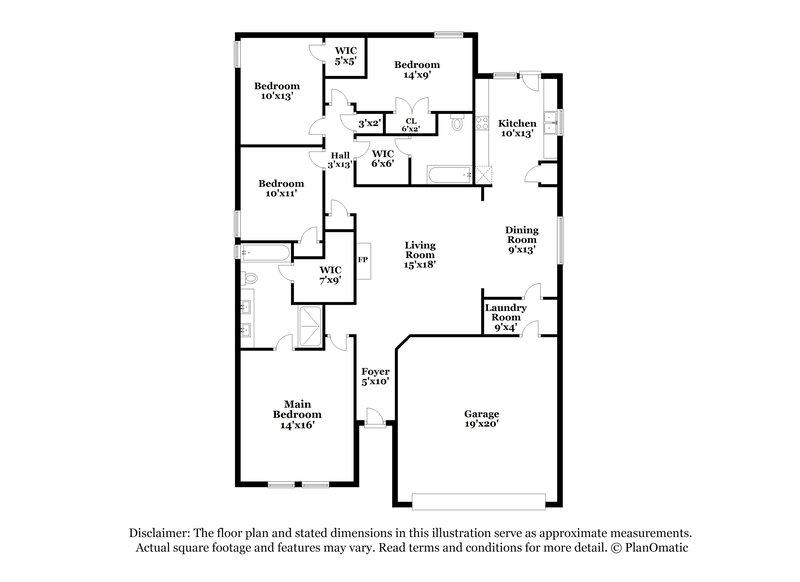 3,210/Mo, 1222 Embercrest Dr Midlothian, TX 76065 Floor Plan View