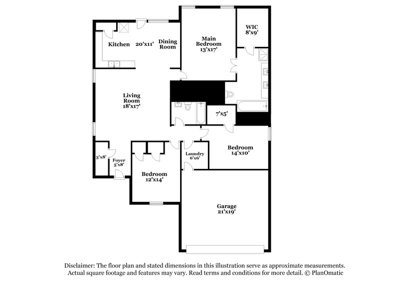 2,215/Mo, 2801 Stockton St Denton, TX 76209 Floor Plan View