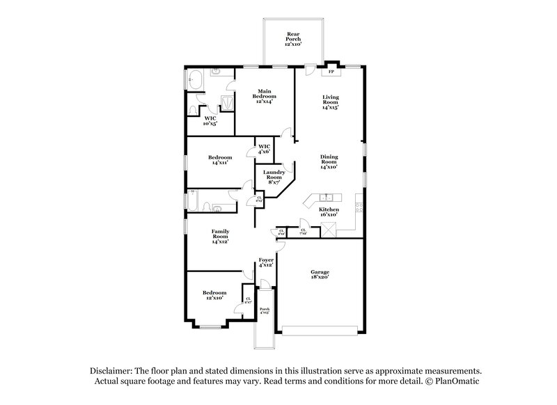2,025/Mo, 129 Arbordale Way Princeton, TX 75407 Floor Plan View