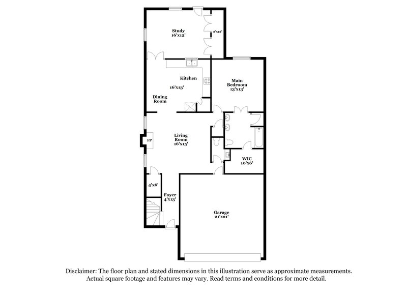 3,500/Mo, 923 Grasswood Dr Arlington, TX 76017 Floor Plan View