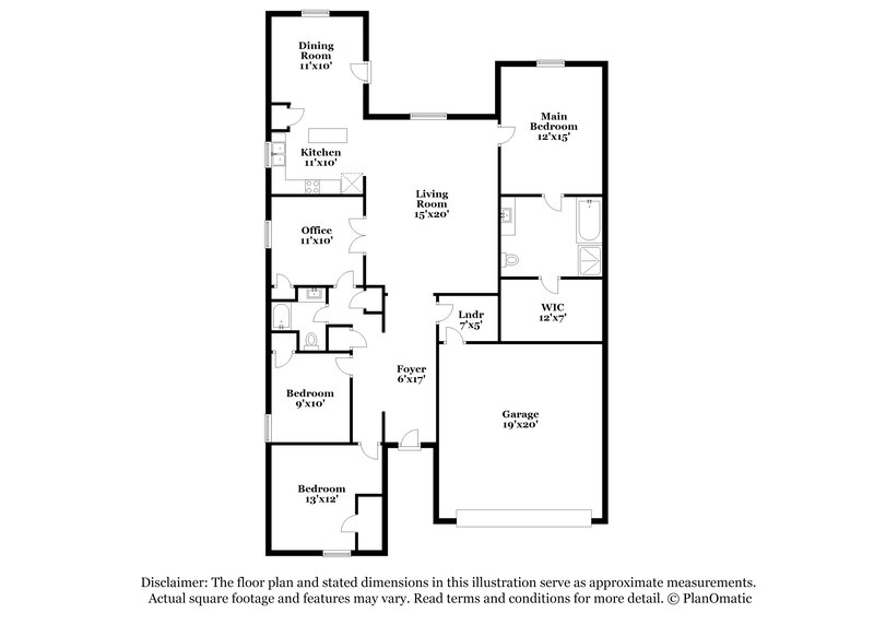 1,880/Mo, 111 Cottonwood Dr Princeton, TX 75407 Floor Plan View