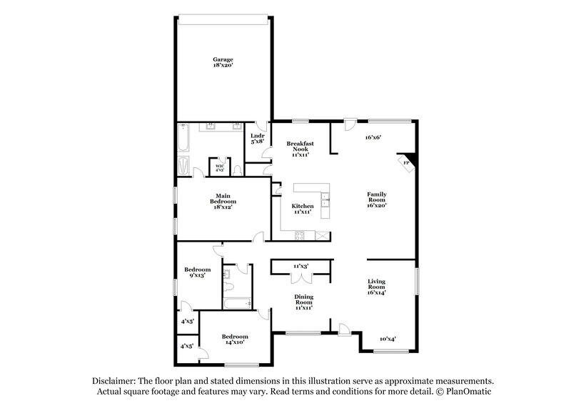 2,330/Mo, 721 S Highland Dr Cedar Hill, TX 75104 Floorplan View