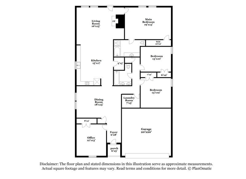 2,310/Mo, 58 Lantana Dr Fate, TX 75087 Floor Plan View