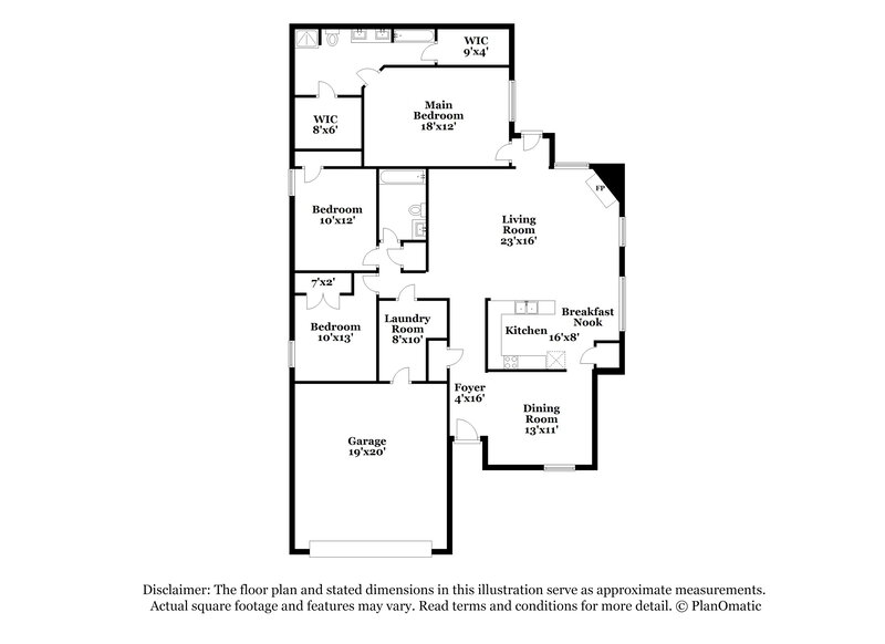 2,025/Mo, 321 Candlestick Trl Saginaw, TX 76179 Floor Plan View