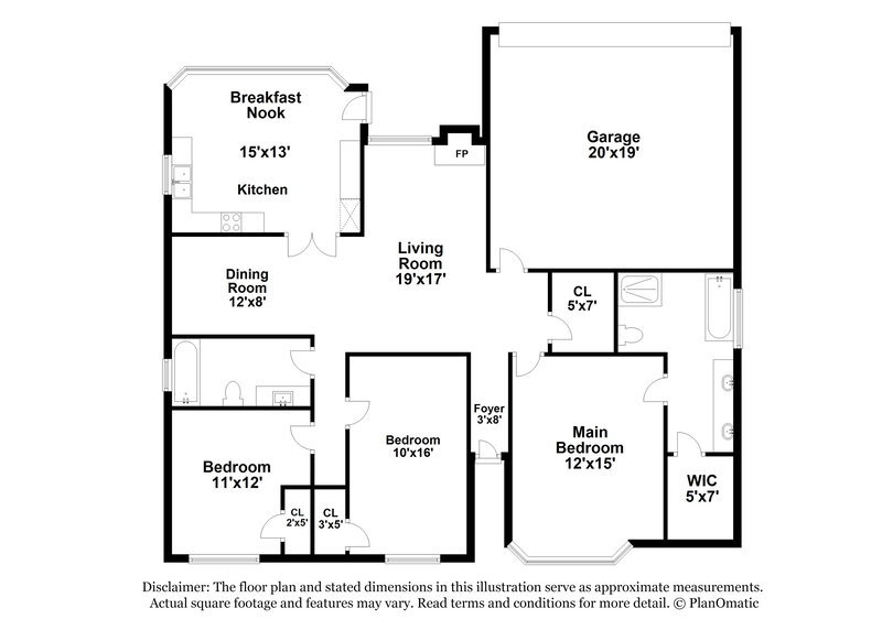 2,580/Mo, 701 Bridle Dr Desoto, TX 75115 Floor Plan View
