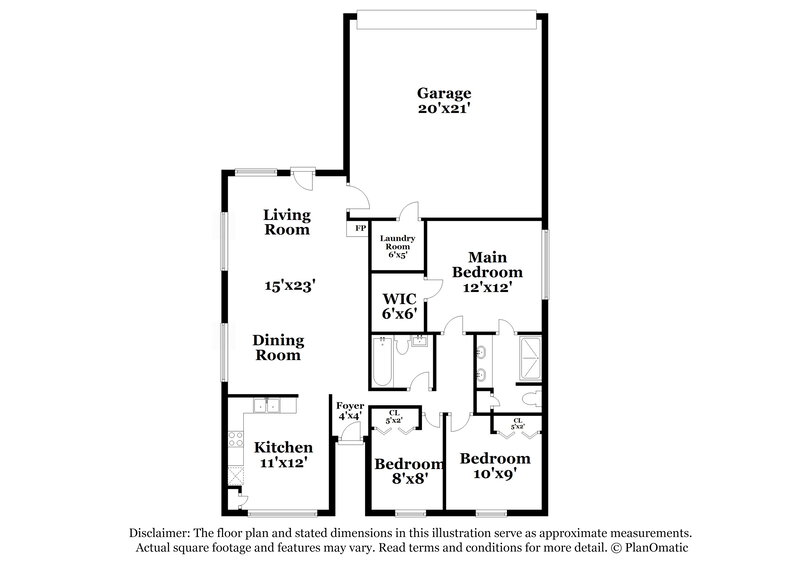 2,185/Mo, 418 Sims Dr Cedar Hill, TX 75104 Floor Plan View