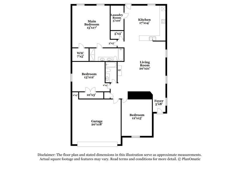 2,085/Mo, 1433 Lauren Dr Burleson, TX 76028 Floorplan View