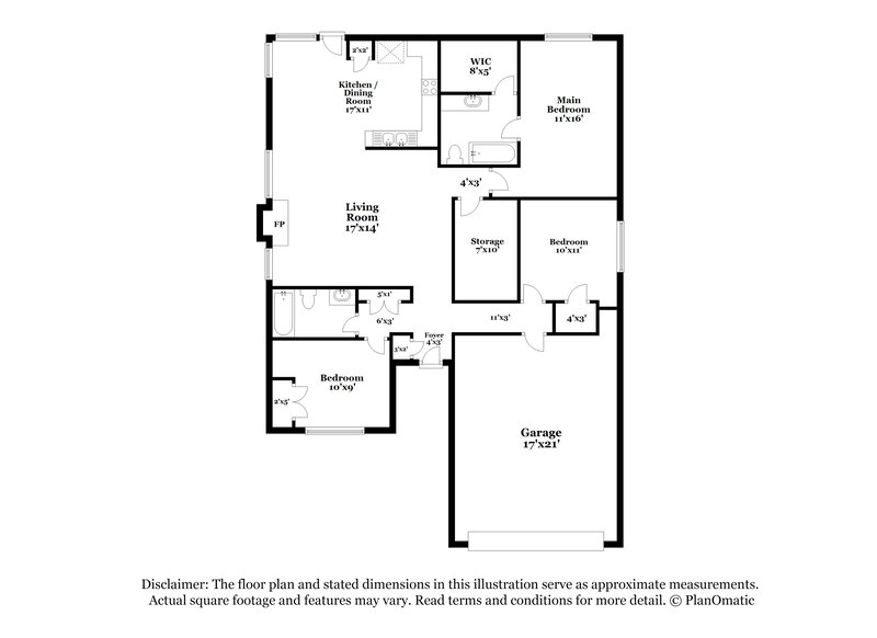 2,195/Mo, 2414 Busch Dr Arlington, TX 76014 Floor Plan View