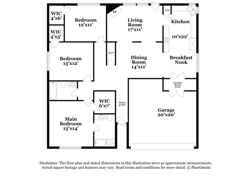 2,160/Mo, 1809 Clayton Dr Mansfield, TX 76063 Floor Plan View