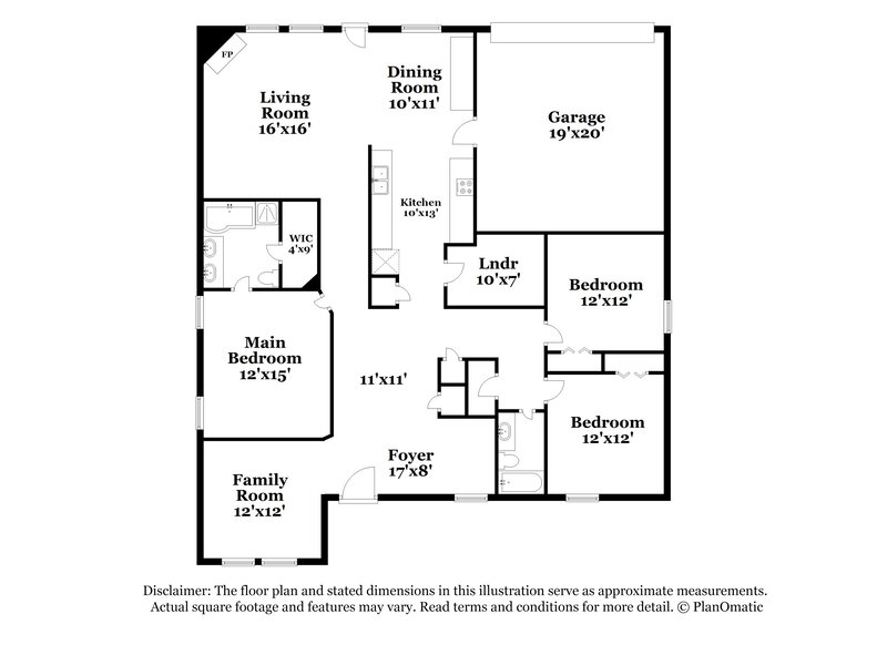 2,120/Mo, 1305 Evergreen St Royse City, TX 75189 Floor Plan View
