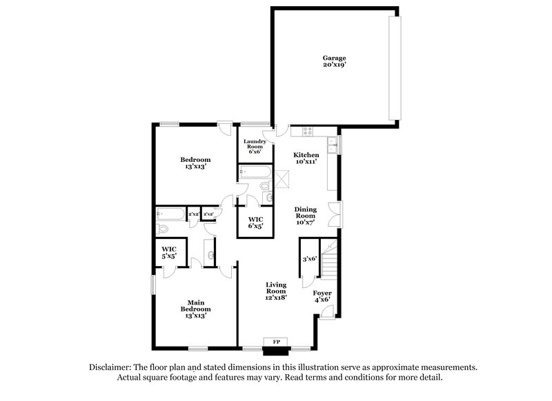 2,340/Mo, 3905 Sunday Hill Dr Arlington, TX 76016 Floor Plan View 2