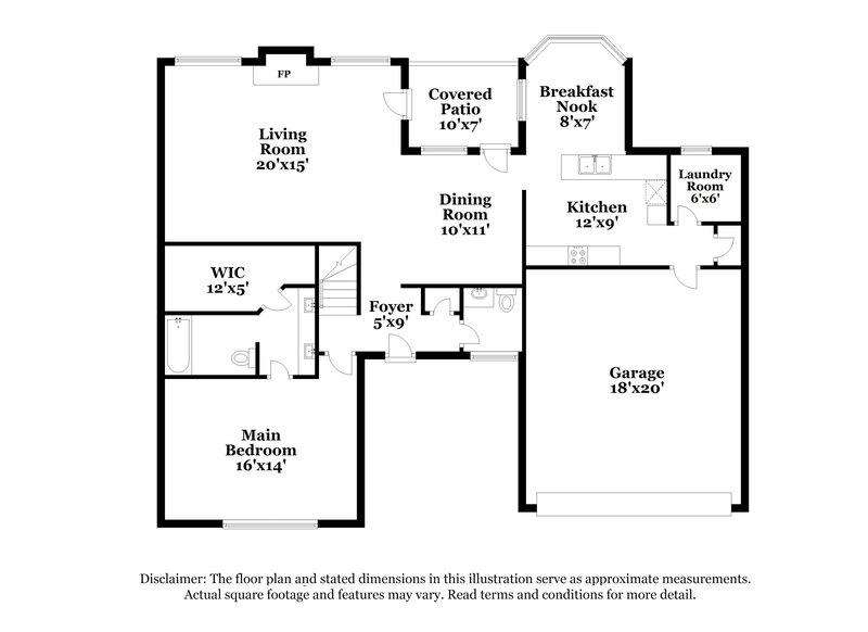 2,595/Mo, 2505 Tiber River Ct Grand Prairie, TX 75052 Floor Plan View