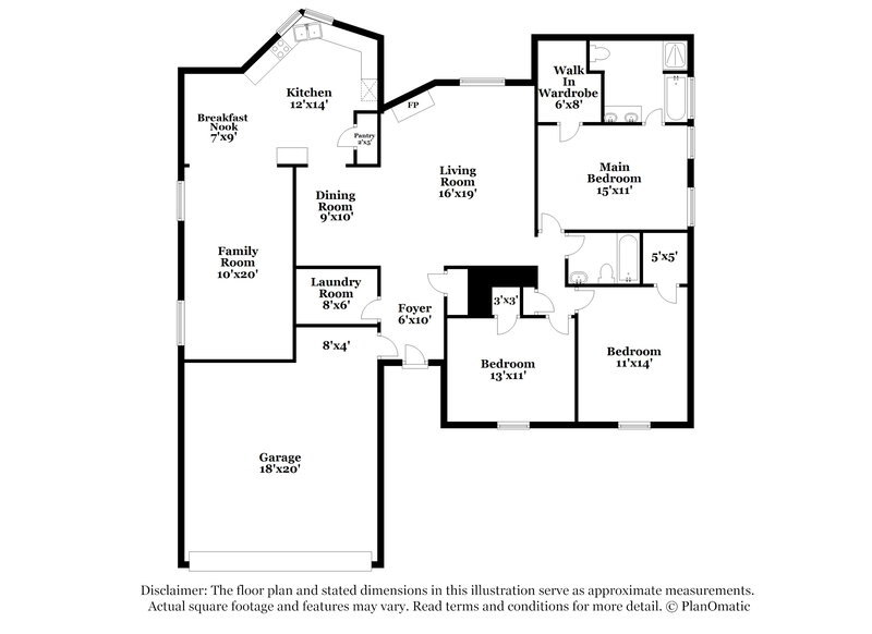 2,600/Mo, 1807 Saint Nevis Dr Mansfield, TX 76063 Floor Plan View