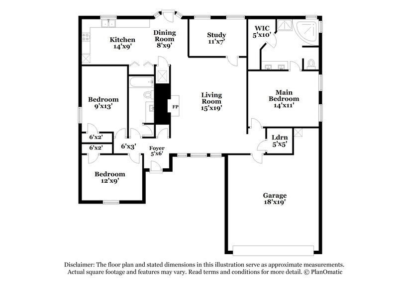 2,285/Mo, 6507 Stetter Dr Arlington, TX 76001 Floorplan View