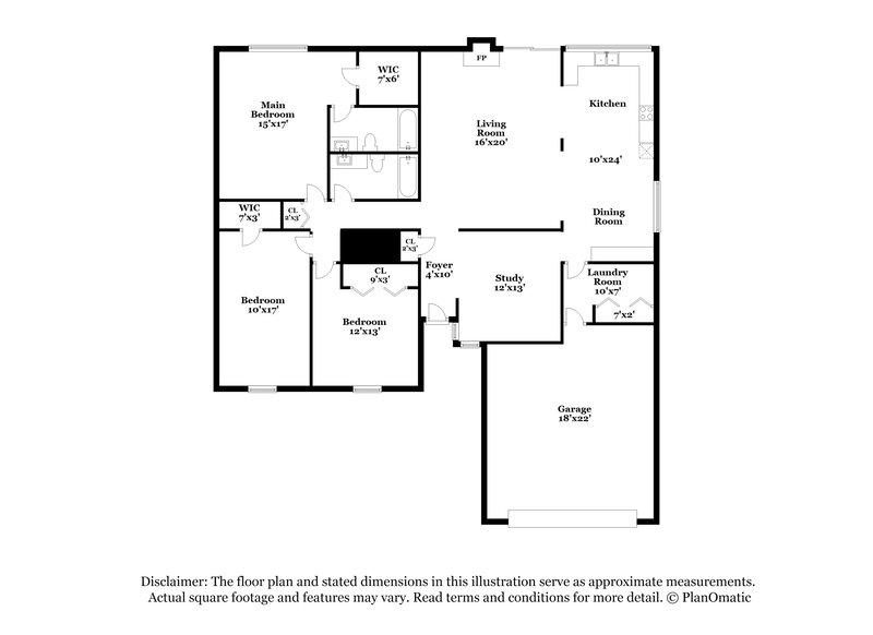 2,300/Mo, 7808 Bermejo Rd Fort Worth, TX 76112 Floor Plan View