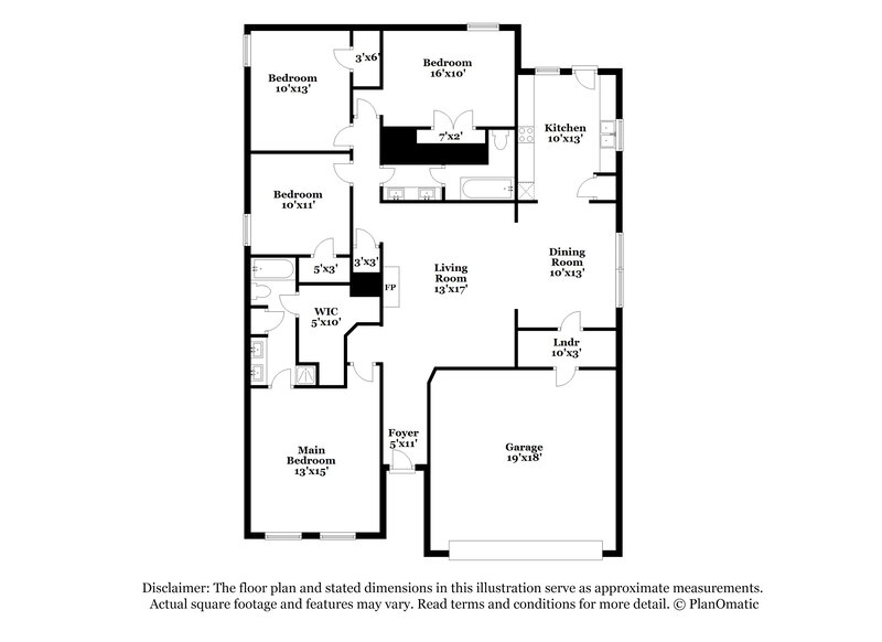 2,270/Mo, 704 Mimosa Trl Cedar Hill, TX 75104 Floor Plan View