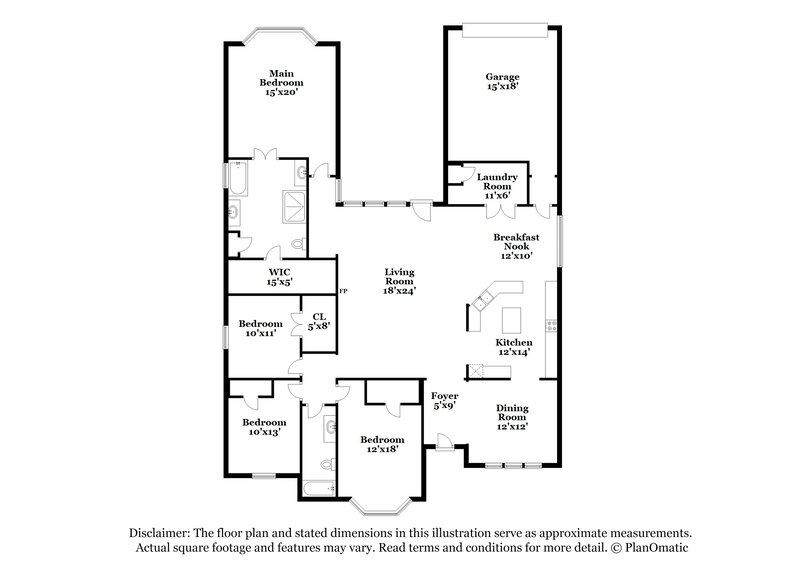 2,480/Mo, 1612 Woodlawn Ave Royse City, TX 75189 Floor Plan View