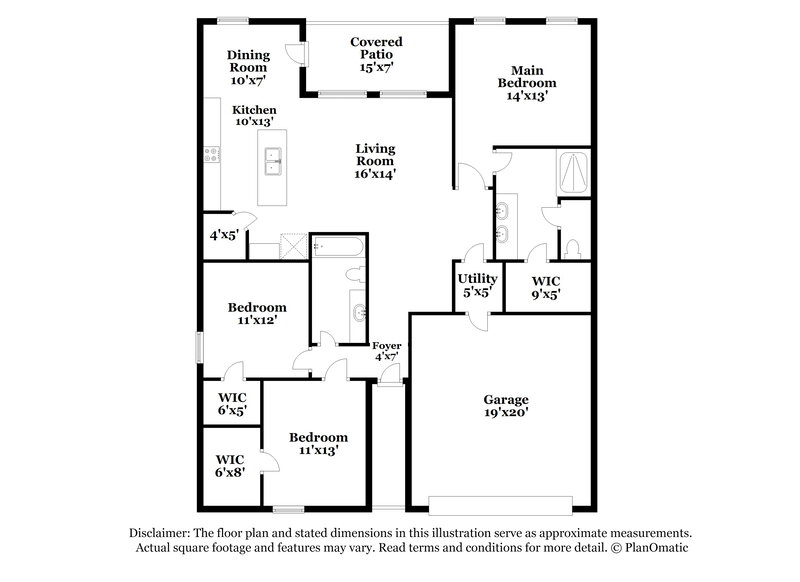 2,065/Mo, 403 Gallop Dr Princeton, TX 75407 Floor Plan View