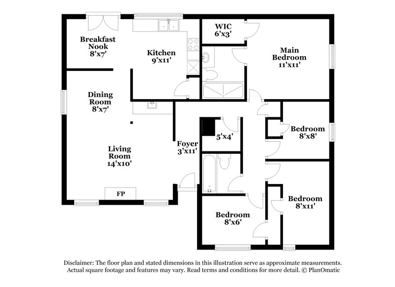 2,165/Mo, 9201 Pollard St Rowlett, TX 75088 Floor Plan View