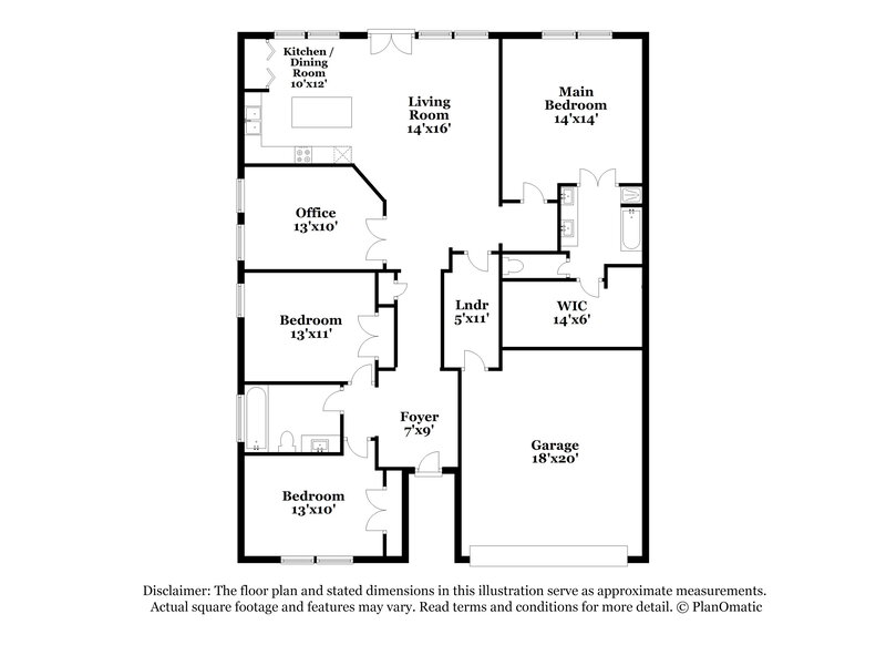 2,360/Mo, 1409 Samantha Creek Dr Little Elm, TX 75068 Floor Plan View