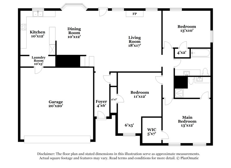 2,395/Mo, 8209 Saint Patrick St North Richland Hills, TX 76180 Floor Plan View