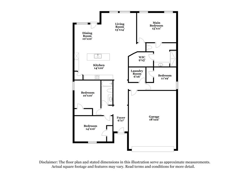 2,020/Mo, 2520 Caden Ct Forney, TX 75126 Floor Plan View