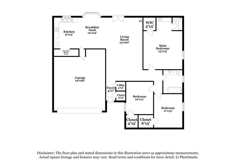 2,105/Mo, 6437 Starnes Rd Watauga, TX 76148 Floorplan View